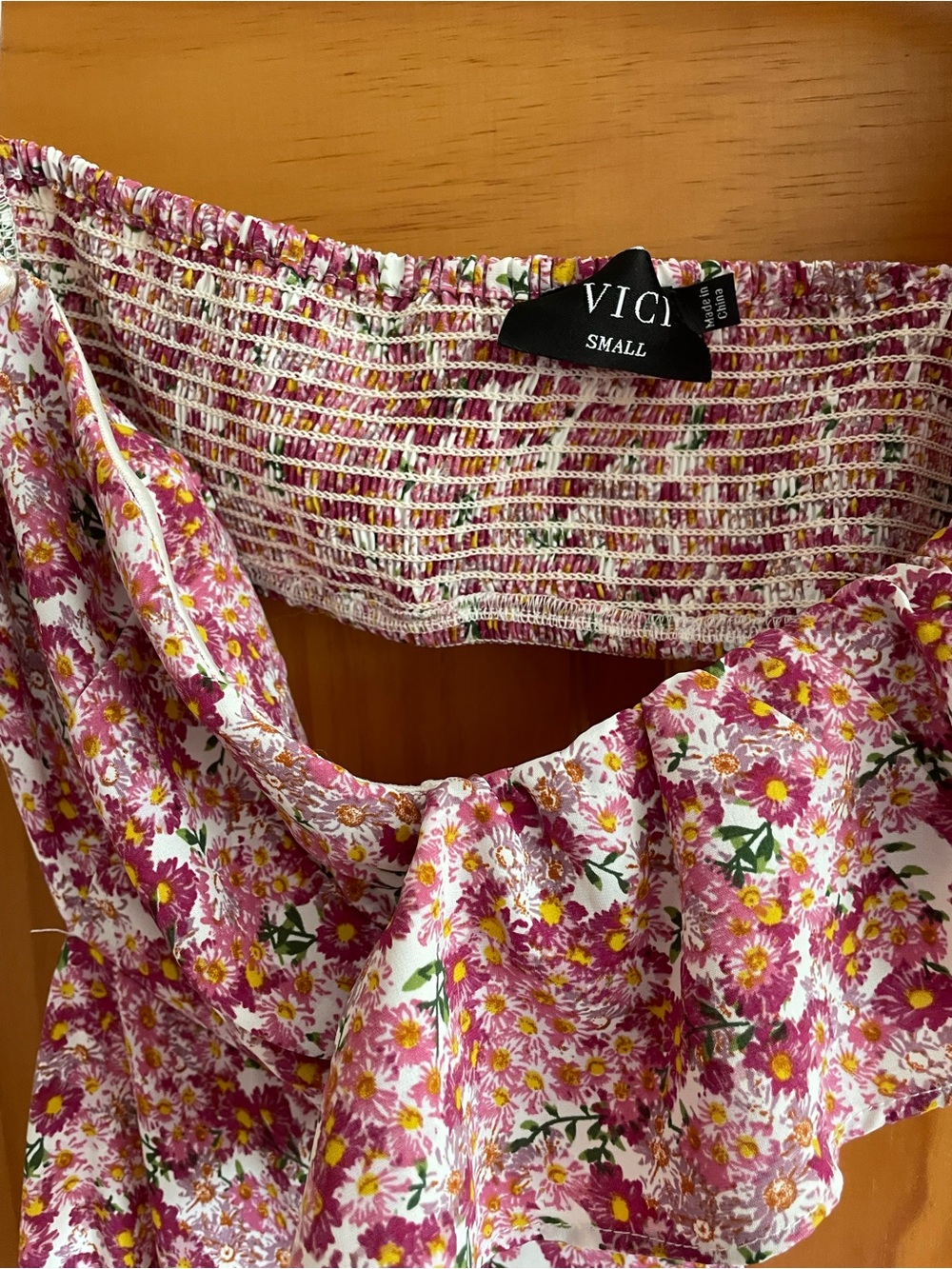 Vici Pink Floral One-Shoulder Maxi Dress - Picture 3 of 3